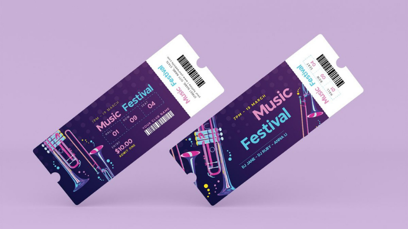 Vé concert và giấy tờ cá nhân
