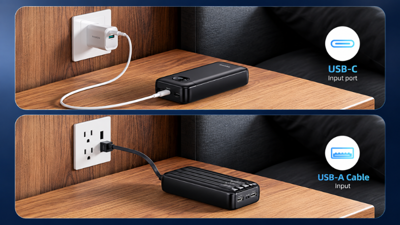 Dung lượng 20.000mAh đáp ứng nhu cầu sử dụng dài ngày