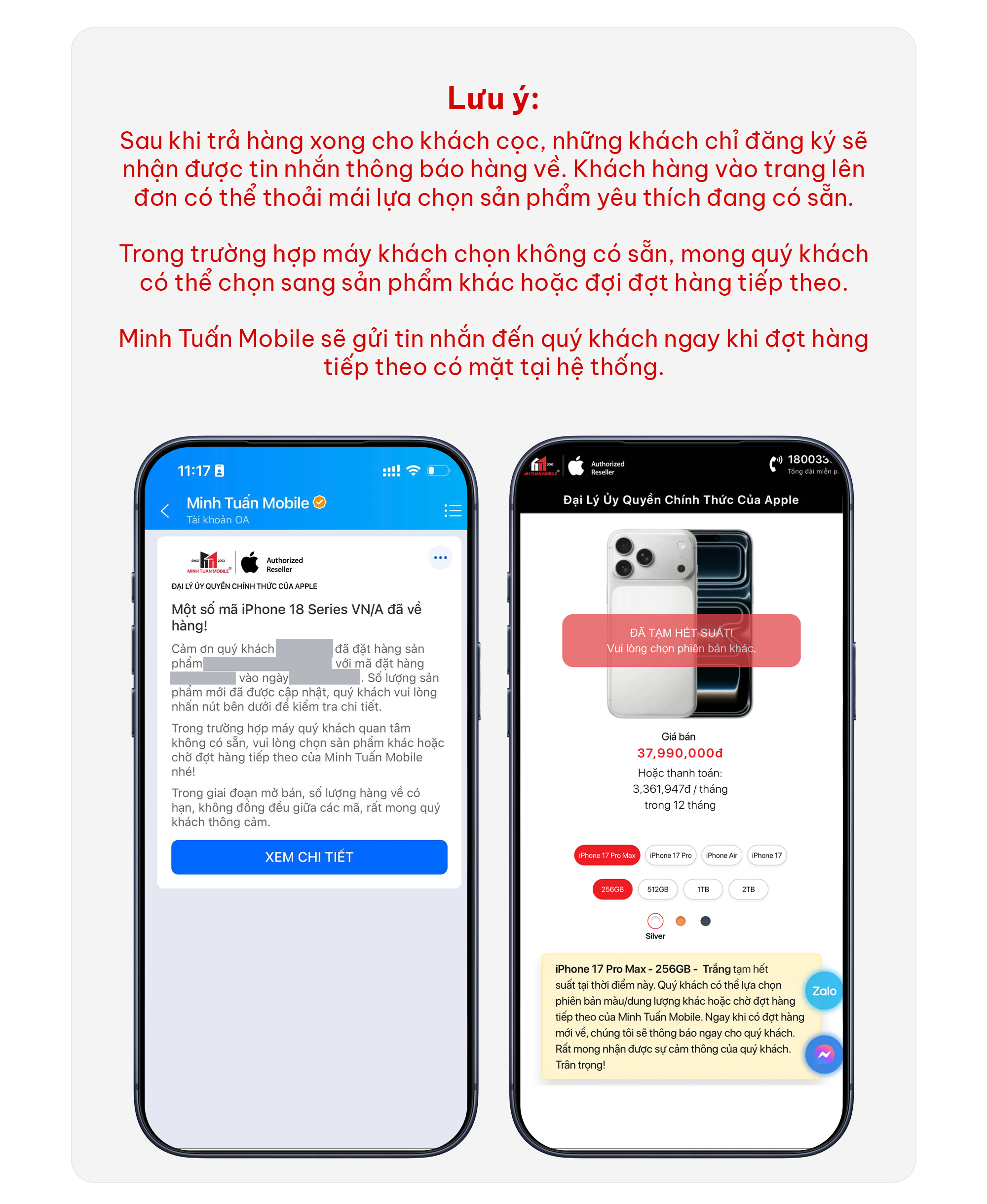 Hướng dẫn hoàn cọc