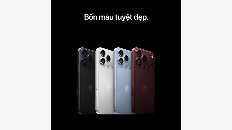 iPhone 18 pro max có 4 phiên bản màu sắc 