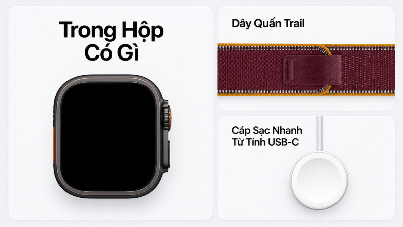 Vỏ titan 49mm kết hợp màn hình Retina Luôn Bật 3.000 nit