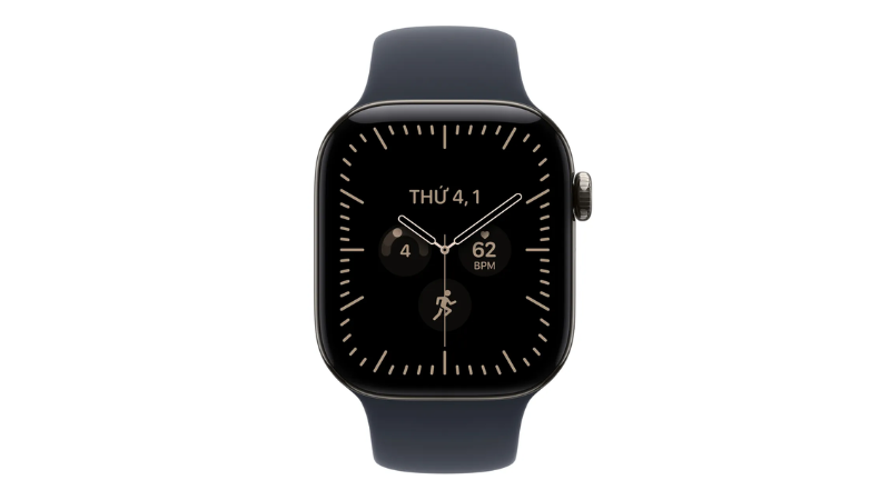 Màn hình 46mm rộng rãi, dễ quan sát trên cổ tay