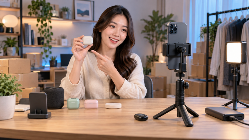 phụ kiện quay video bán hàng online
