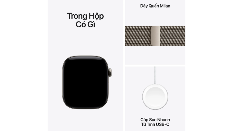 Mua Apple Watch Series 12 42mm 5G Viền Titan Dây Thép tại Minh Tuấn Mobile