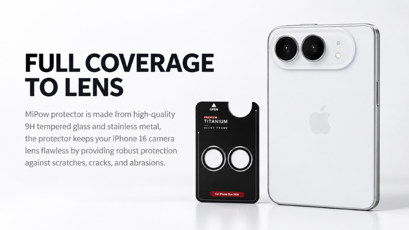 Truyền sáng hơn 99% giúp duy trì độ trong của camera