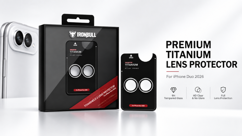Dán bảo vệ camera iPhone Duo Mipow IRONBULL Titanshield