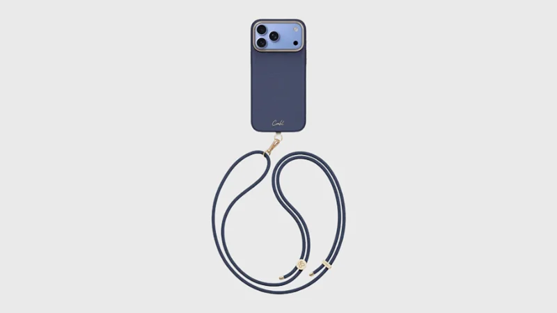 Ốp Uniq Coehl Mirelle iPhone 18 Pro Max có họa tiết hoa văn gợn sóng hiệu ứng ánh kim độc đáo
