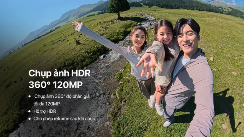 Chụp ảnh HDR 120MP và nhiều chế độ quay sáng tạo