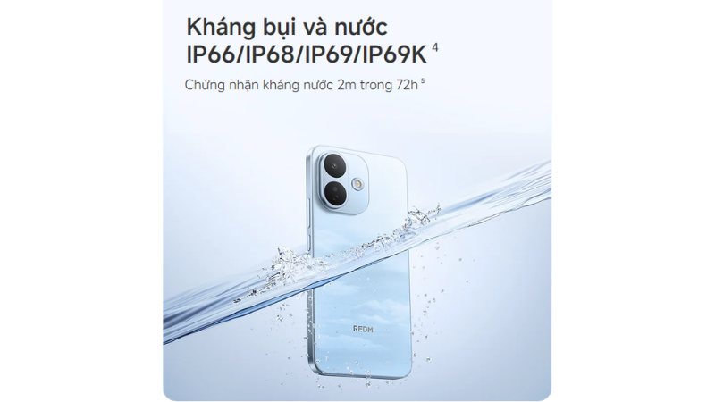 Thiết kế bền bỉ, kháng nước tốt