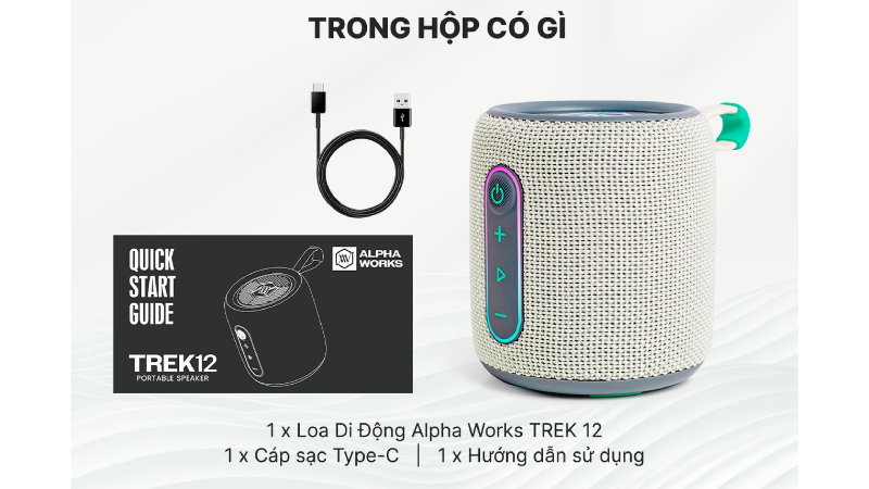 Trong hộp Alpha Works TREK 12 có gì?