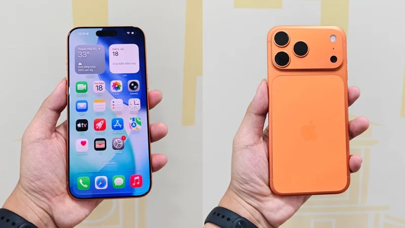 Không gian hiển thị rộng 6.9 inch trên iPhone 17 Pro Max mang đến trải nghiệm giải trí ấn tượng khi xem phim chuẩn điện ảnh