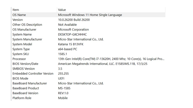 Mua laptop cần kiểm tra những thông số nào