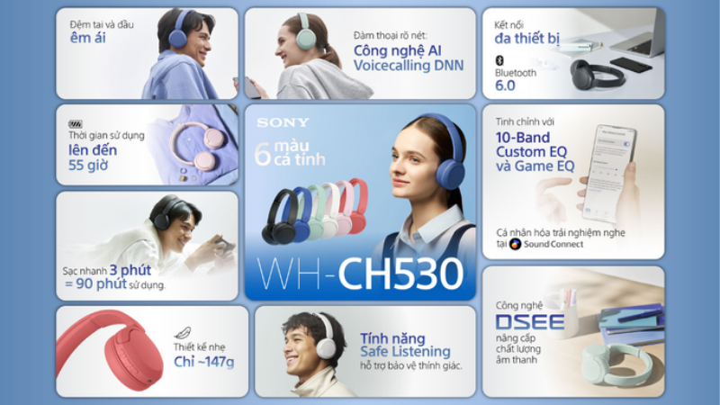 Micro tích hợp, hỗ trợ đàm thoại rõ ràng