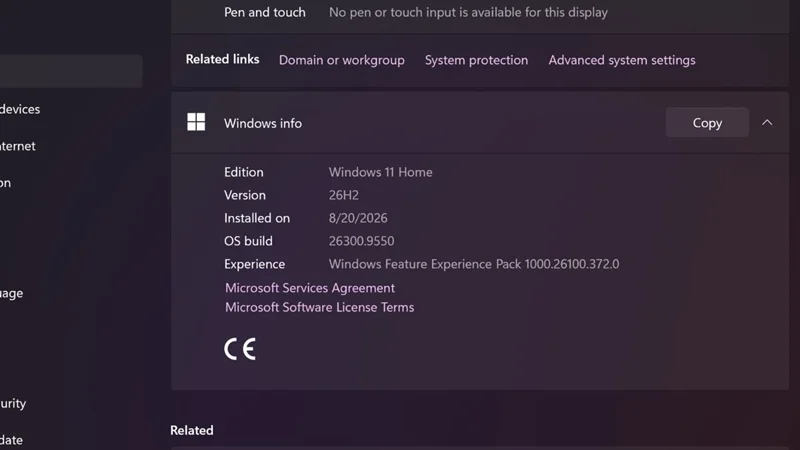 Microsoft hiện triển khai bản cập nhật 26H2 theo từng giai đoạn cuốn chiếu