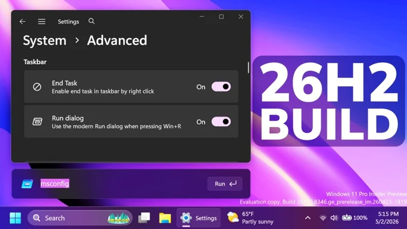 Microsoft chính thức phát hành bản cập nhật lớn Windows 11 2026