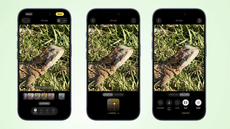 Xuất hiện 2 tùy chọn Grain và Texture trên iPhone 18 Pro