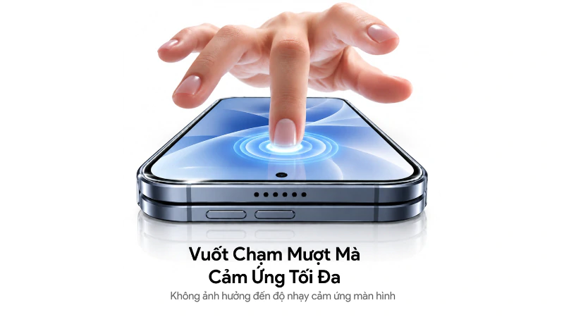 Lớp phủ 3x Nano Shield chống bám vân tay và kháng nước vượt trội