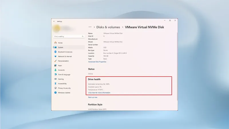 Dùng tính năng có sẵn của Windows (cho ổ NVMe)