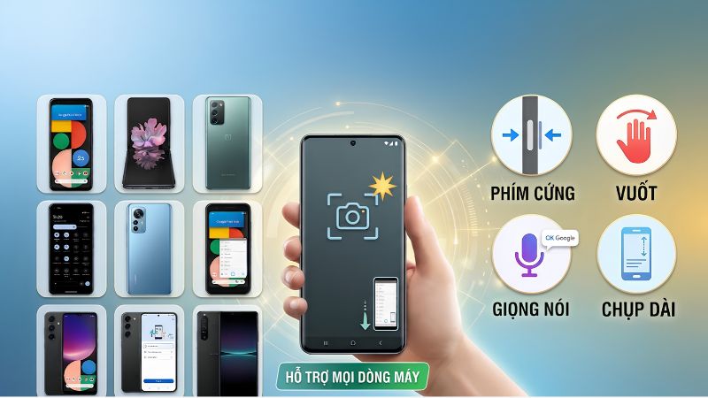 Cách chụp màn hình điện thoại android 