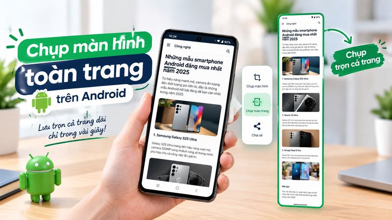 Chụp toàn trang trên Android gốc