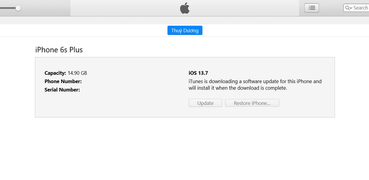 đang tải xuống bản cập nhật