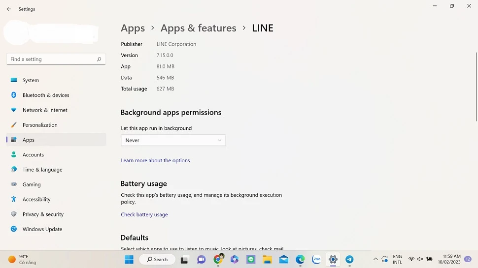 Tắt các ứng dụng nền