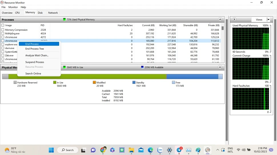 Tắt tiến trình nền sử dụng dữ liệu