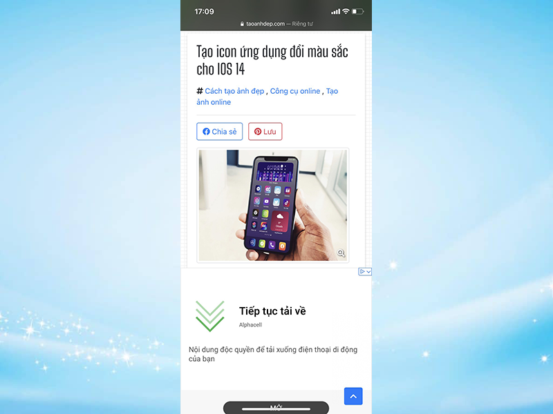 Sforum - Trang thông tin công nghệ mới nhất 1-27 Hướng dẫn tạo và thay đổi màu sắc icon ứng dụng trên iOS 14 