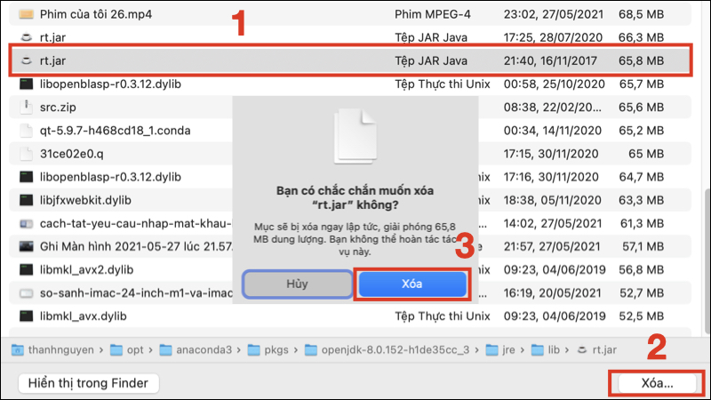 Xóa bớt tệp lộn xộn để tối ưu bộ nhớ MacBook 