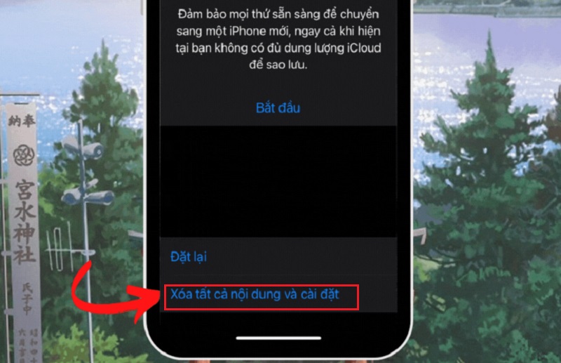 Xóa mọi dữ liệu trên iPhone cũ