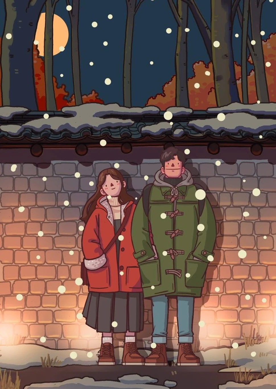 10 hình nền đẹp couple đơn giản ngày Valentine 