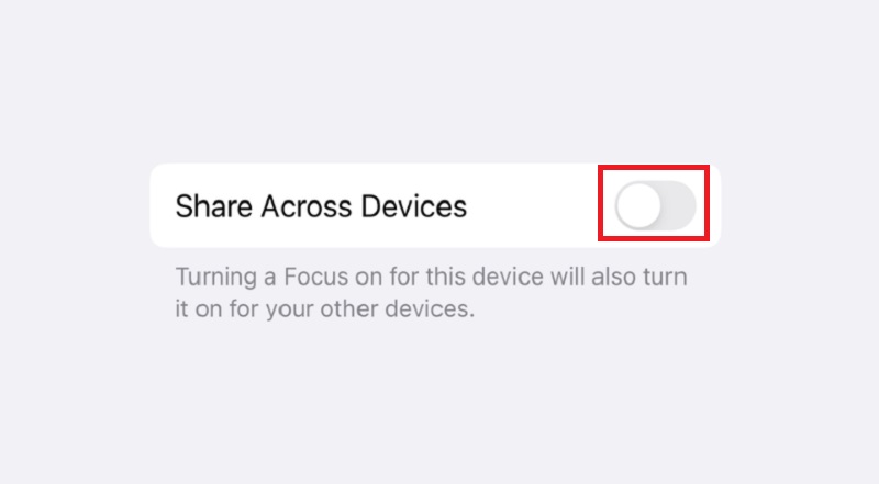Tắt chức năng chia sẻ Tránh làm phiền cho iPad và Mac