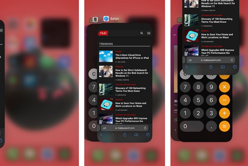 Mở công cụ Chuyển đổi ứng dụng (App Switcher)