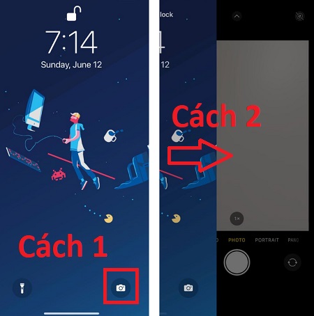 Mở Camera bằng đèn Flash