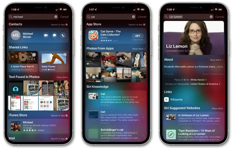Vuốt để tìm kiếm 