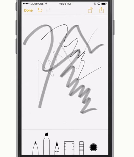 Vẽ nhanh trên ghi chú iPhone