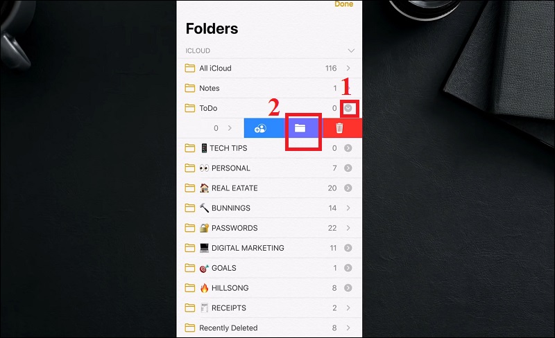 Tạo bản Ghi chú con