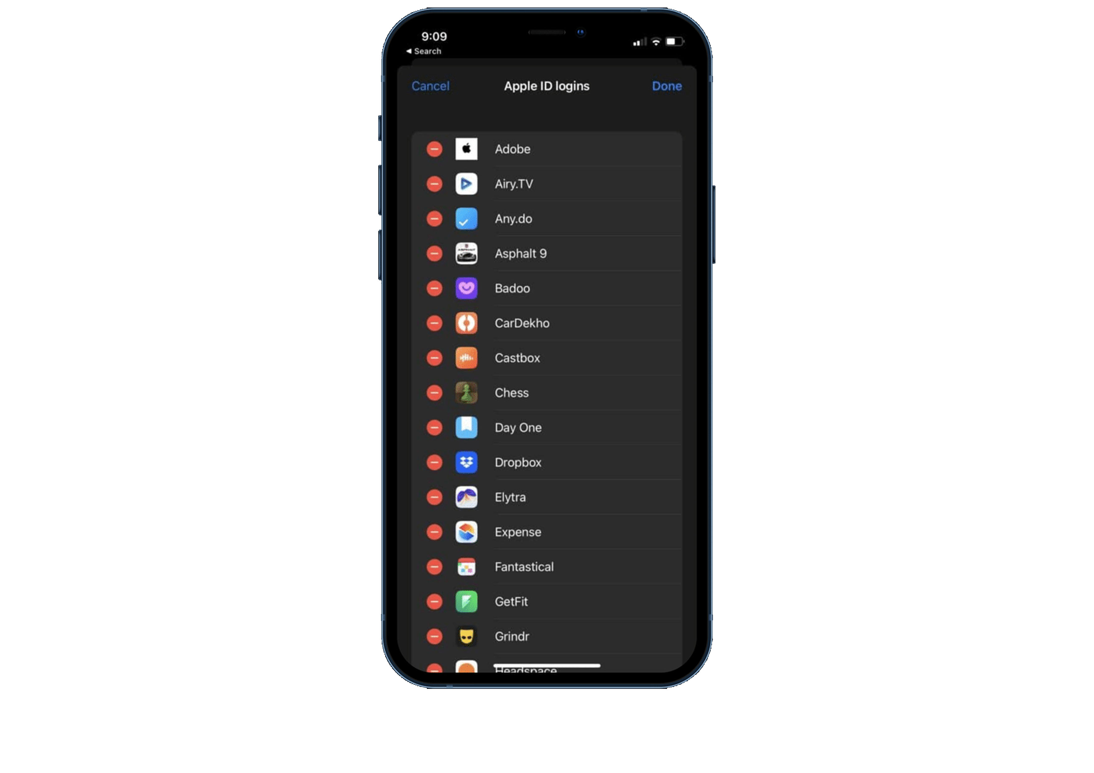 Xóa các ID Email tạm thời