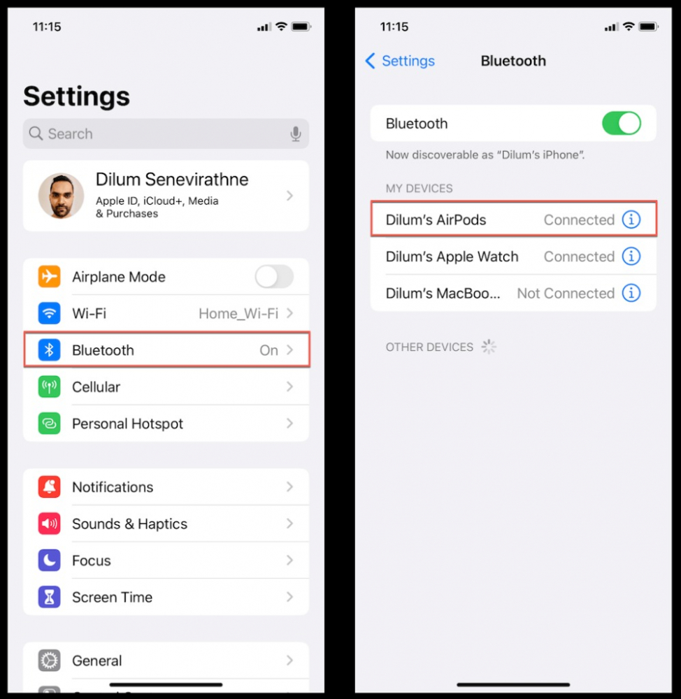 Find My trên AirPods