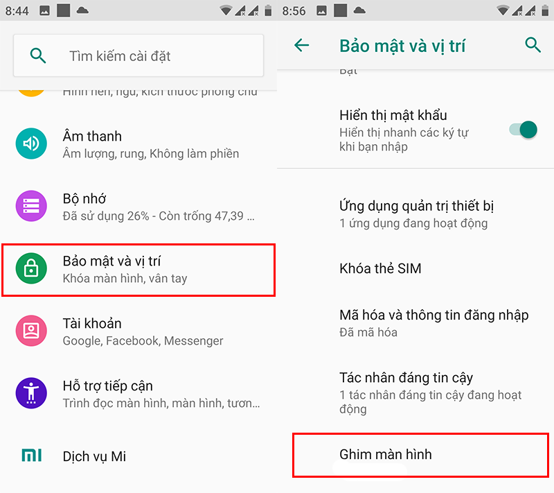 Cách chặn quyền truy cập của người dùng trên điện thoại Android bằng ghim màn hình