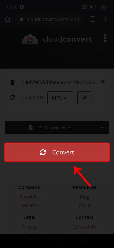 Cách tải video TikTok về điện thoại Android bằng ứng dụng CloudConvert