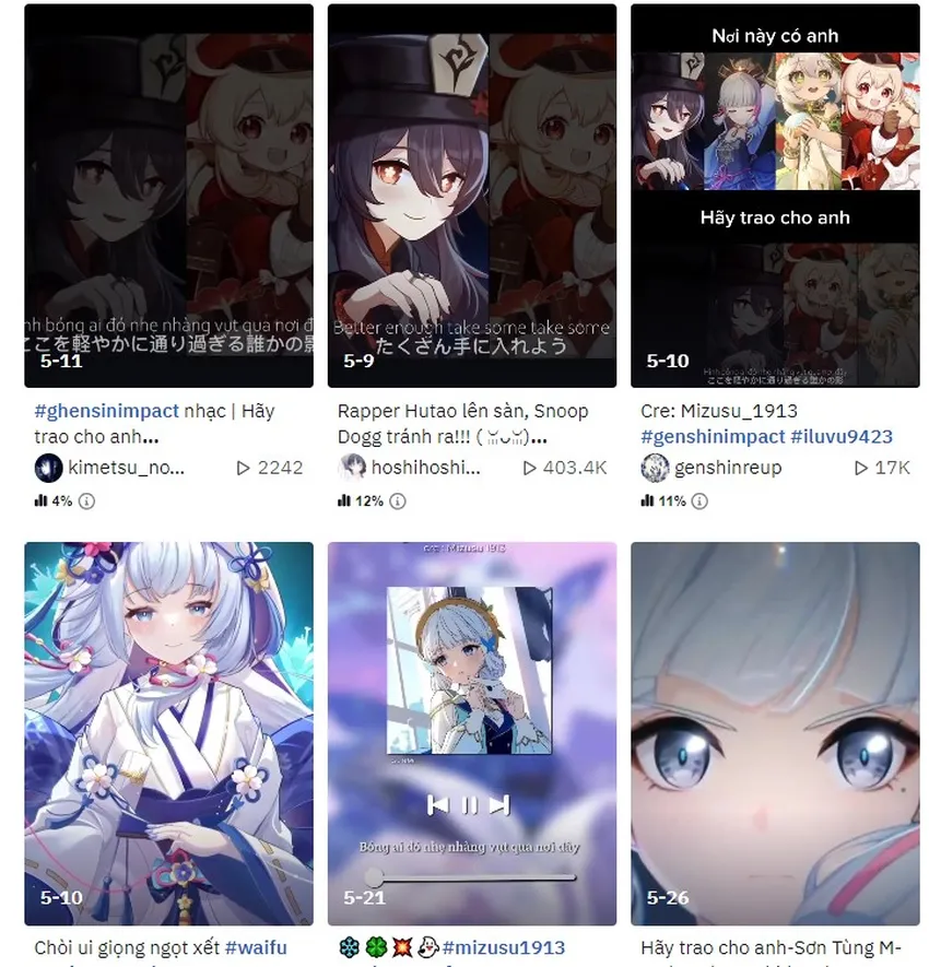 RVC Models Genshin Impact