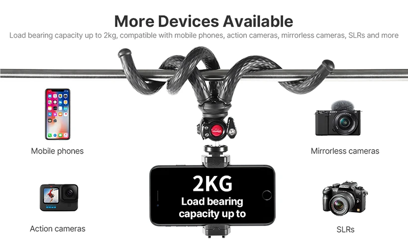 Chân đế bạch tuộc Ulanzi linh hoạt FT-01