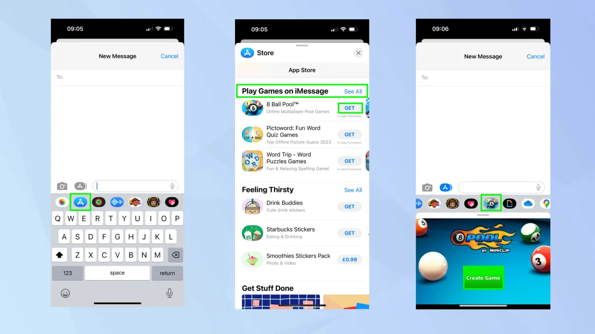 chơi game trong tin nhắn