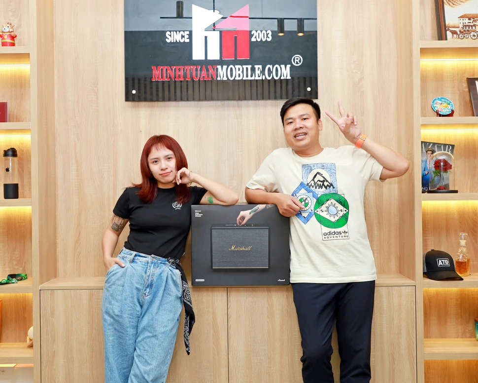 Diễn viên Ngọc Phước tậu Loa Bluetooth Marshall Woburn III cực 