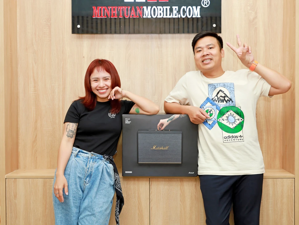 Diễn viên Ngọc Phước tậu Loa Bluetooth Marshall Woburn III cực 