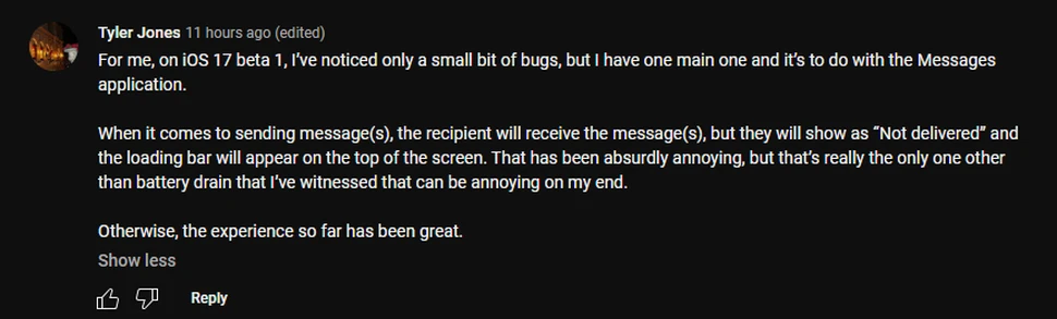 iOS 17 Beta 1 có hàng loạt lỗi, nhưng điểm hiệu suất tốt
