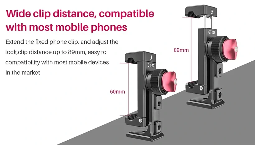 Ngàm kẹp điện thoại Ulanzi ST-27