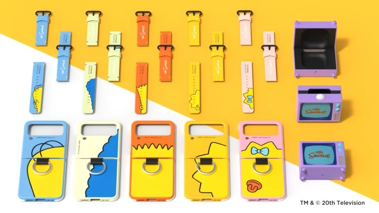 Ốp lưng Samsung Galaxy Z Flip4 Homer Simpson kèm vòng đeo