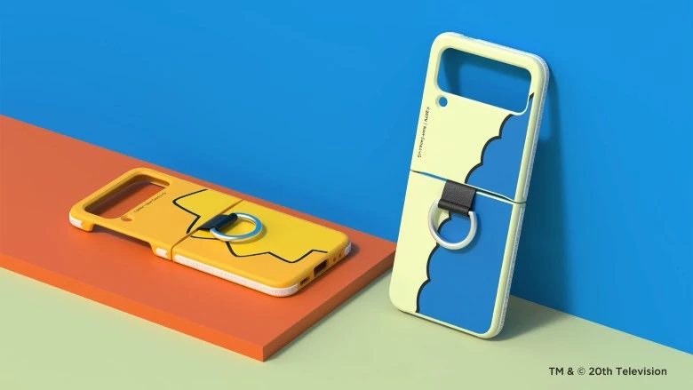Ốp lưng Samsung Galaxy Z Flip4 Homer Simpson kèm vòng đeo